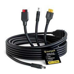 SunJack DC5521 Solar Panel Adapter Cable, 18AWG 5ft | XT60, Anderson, DC5521,…