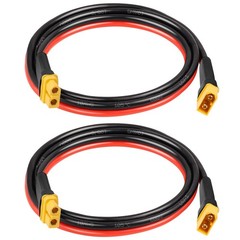 MOOKEERF 2PCS XT60 Extension Cable 10AWG 3FT XT60 to XT60 Cable with Male to …