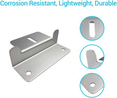 4 Sets of Solar Panel Mounting Z Brackets Lightweight Aluminum Corrosion-Free Co