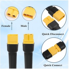 Reliable XT60 Adapter 10AWG 15FT Extension Cable Solar Panel