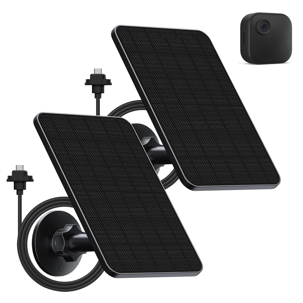 Solar Panel Blink Camera Outdoor 2 Pack Compatible 2K+/4(4th Gen) 13ft Cable