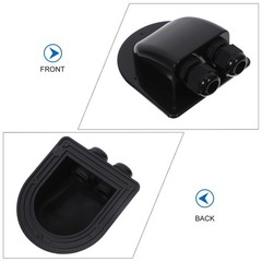 weatherproof cable entry plate ABS 2-hole Roof Wire Entry Gland Dual Hole Cable