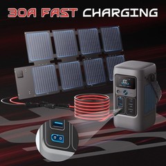 Cable adaptador solar a XT60 20 pies 12AWG para baterías y generadores solares