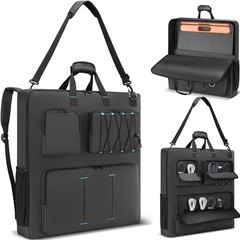 Travel Carrying Case for Solar Generators & Panels, Padded Storage Bag with Pock