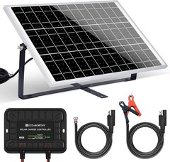 Kit de cargador solar de batería de 25 W y 12 V para autocaravanas, barcos y car
