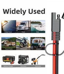 SAE to SAE Quick Disconnect Wire Harness – 10AWG Solar Panel Extension Cable …