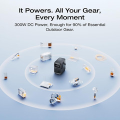 TRAIL 300 DC Power Bank Station, 288Wh Outdoor Portable Power Station, Lifepo4 B