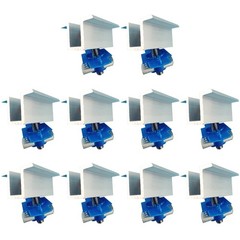 10 Pieces Solar Panel Clamps Bracket Wide Photovoltaic Mounting Bracket