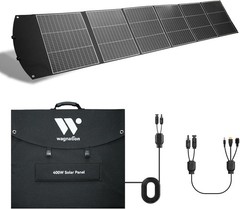 Portable 400W Solar Charger With 3 In 1 Connector Cable For Outdoor Camping