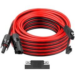 10AWG Solar Panel to SAE Adapter Cable 30FT SAE Connector Battery Cable PV So…