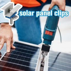 10 Pcs Adjustable Solar Panel Mounting Bracket Clamps Wide Photovoltaic Support