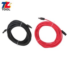 Red + Black 20M 4mm² Solar Panel Wire Weatherproof Cable With M4 Connector