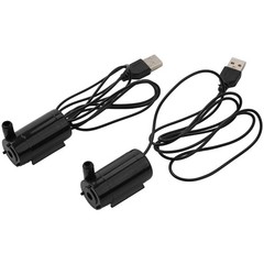 Brand New Water Pump Plumbing Parts 1M Cable 2Pcs Black Brushless Motor