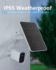 Solar Panel for Security Camera, 5W Solar Panel Charger Compatible with Eufycam