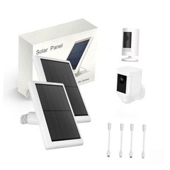 Solar Panel Charger for Ring Camera, 5W Solar Panel Compatible with Ring Stick