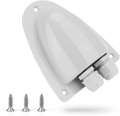 Solar Weatherproof Double Cable Entry Gland, Cable through RV Roof Solar Junctio
