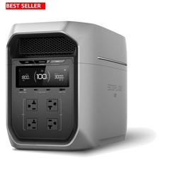 Eco-friendly DELTA 3 Max Plus Power Station – Recharge in 64 mins for On-the-Go