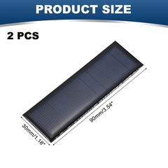2PCS Mini Solar Panels 5.5V 0.33W for Small Solar Cells