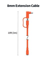 14AWG 8mm Extension Cable for Solar Generators 10FT 3M, DC7909 Solar Panel Ca…