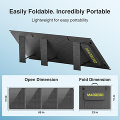 200W Portable Solar Panel for Power Station IP68 Waterproof 200 Watt Foldable So