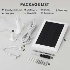 Ring Solar Panel(2nd Generation), 5W Ring Solar Panel Charger with Mount and …