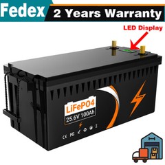 UPP 12V/24V 100AH LiFePO4 Lithium Battery High-Temp For RV Solar Panel 100A BMS