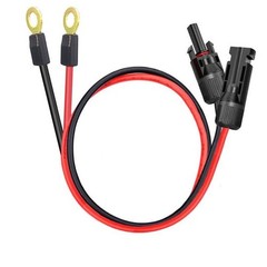 Solar to O Ring Connecter,10AWG 60cm Solar Panel solar to O-ring adapter