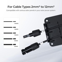 Solar Cable Entry Gland FOR RV Roof Waterproof Wire Pass Through