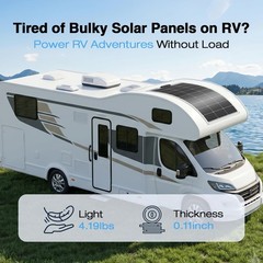 100W Flexible Solar Panel Monocrystalline SemiFlexible 12V RV Boat