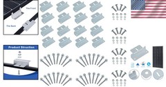 Compact 4-Set Durable Z Brackets for Reliable Solar Panel Installation Anywhere