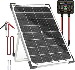 30W Solar Battery Charger Solar Battery Maintainer + Upgrade 10A MPPT Charge …