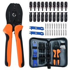ECO-WORTHY Solar Crimper Tool Kit 13 PCS Solar Tools – a Crimper, 10 Pairs of