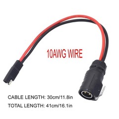 Industrial Power Connector Adapter 2 Pin to SAE Circular Furrion Port Adapter