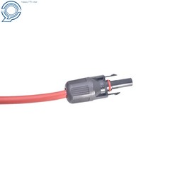 25 Feet 10AWG Red + Black Solar Panel Extension Cable Wire Connector 1 Pair