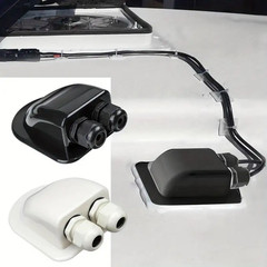 Waterproof ABS Junction Box Solar Panel Roof Sealing Pipe Split Type Double Cabl