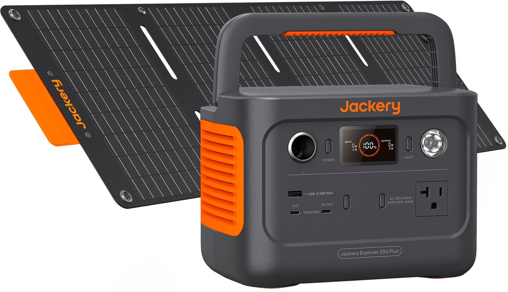 Jackery – Explorer 300 Plus Portable Power Solar Generator + 40W Solar Panel …