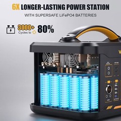 Portable VTOMAN 1800W Power Station LiFePO4 Battery Solar Generator for Camping