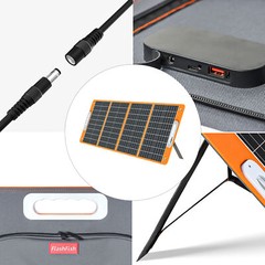 Flashfish 18V/100W Foldable Solar Panel Solar Charger Power Station Travel D1L5