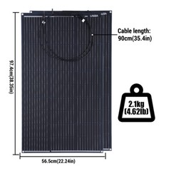 400W Watt 12V/24V Portable Flexible Solar Panel (100W*4PCS) For RV Boat Off-Grid
