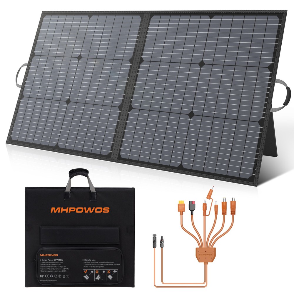 110W Solar Panel kit for BLUETTI Elite 100 V2 1024Wh Power Station outage backup