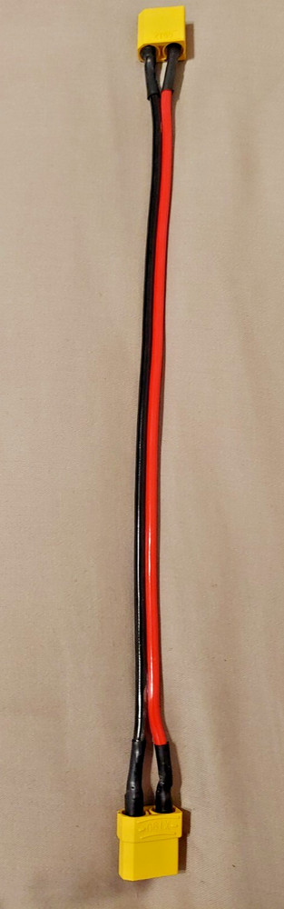 1PC OFC Pure Copper 10AWG XT90 FEMALE TO MALE 1 Ft EXTENSION CABLE USA