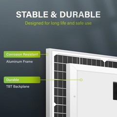 Versatile 35W 12V Monocrystalline Solar Panel for Easy Off-Grid Installation