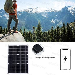110V Power Inverter Solar Generator With 500W Solar Panel Home Complete 10000W A