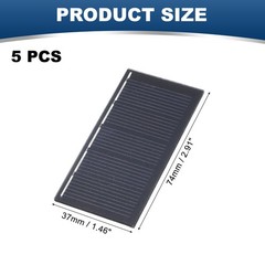 5Pcs 2.5V 0.325W 130mA Mini Solar Panels, Solar Photovoltaic Power Cells