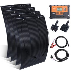 400W 12V Portable Flexible Solar Panel Mono Power Battery Charge Camping Home RV