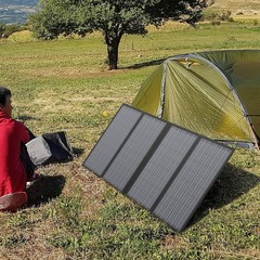 60W Foldable Solar Charger 18V DC 11 Connectors