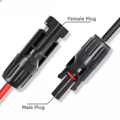 Solar Panel Connector to DC 8mm Adapter Extension Cable 16 AWG with DC 5.5mmx2.5