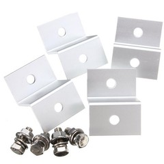 4Pcs Solar Panel Support Stand Aluminum Reusable Silver Cooling Design