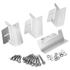 3pcs Solar RV Mounting Bracket Z-Bracket Aluminum for Marine Solar Panels