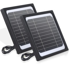 5W 12V Solar Panel Kit for Trail Cameras – Waterproof Charger with 5200mAh Batte